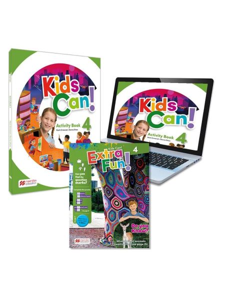 Kids Can! 4 Activity Book: Cuaderno De Actividades Impreso + Acceso A La Versión Digital Y App Navio